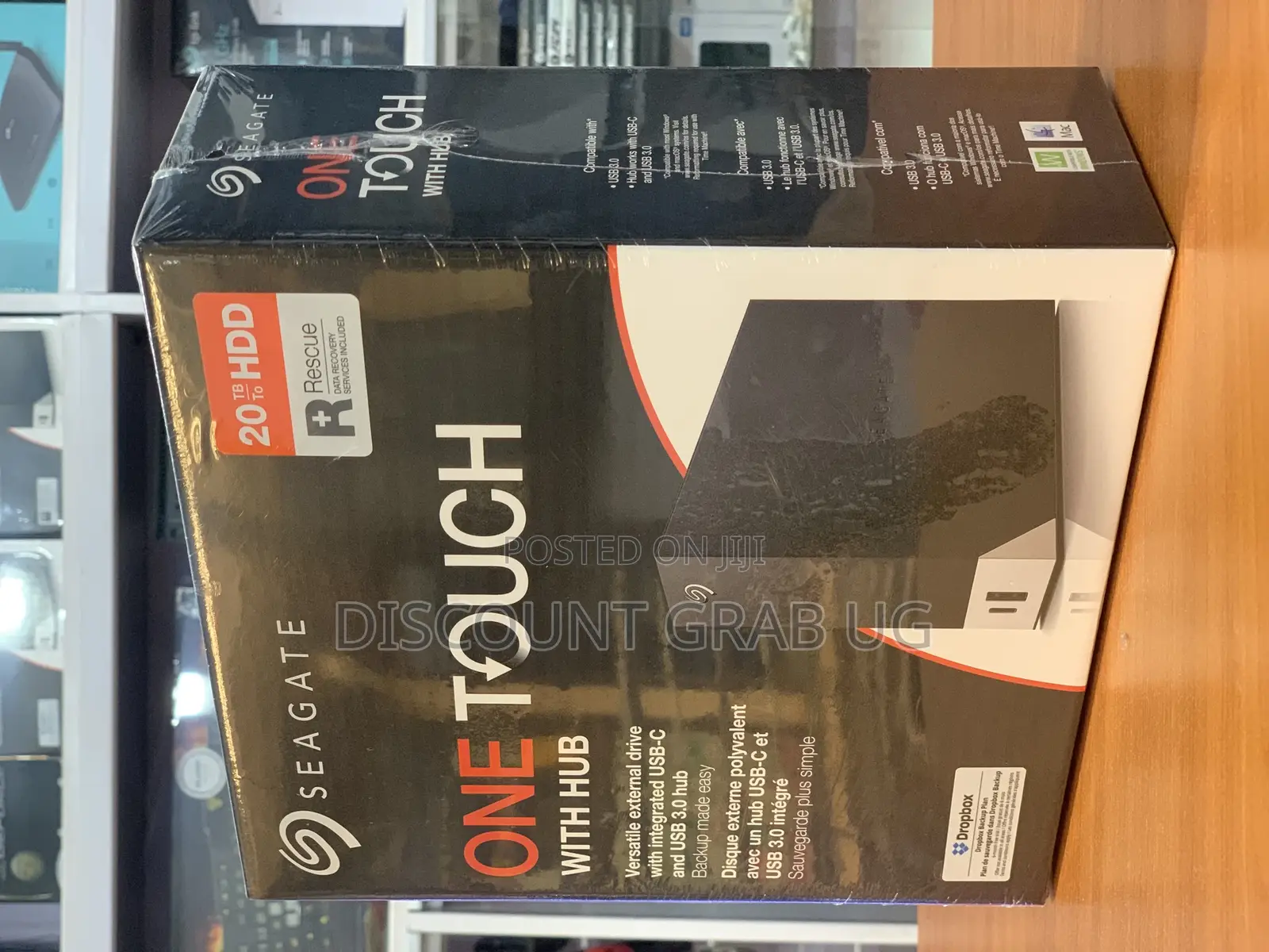 Seagate 20tb One Touch External Harddrive With Usb C Hub