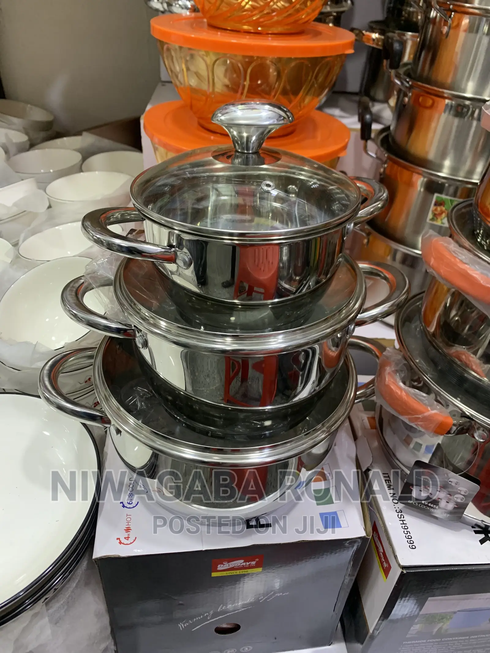 3pc Stainless Steel Kaisavilla Serving Cookware Dishes
