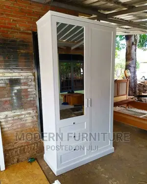 Wardrobe of White Color Call Us