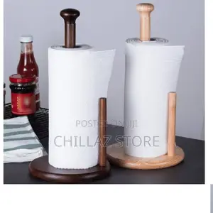 Wooden Toilet Paper Holder.