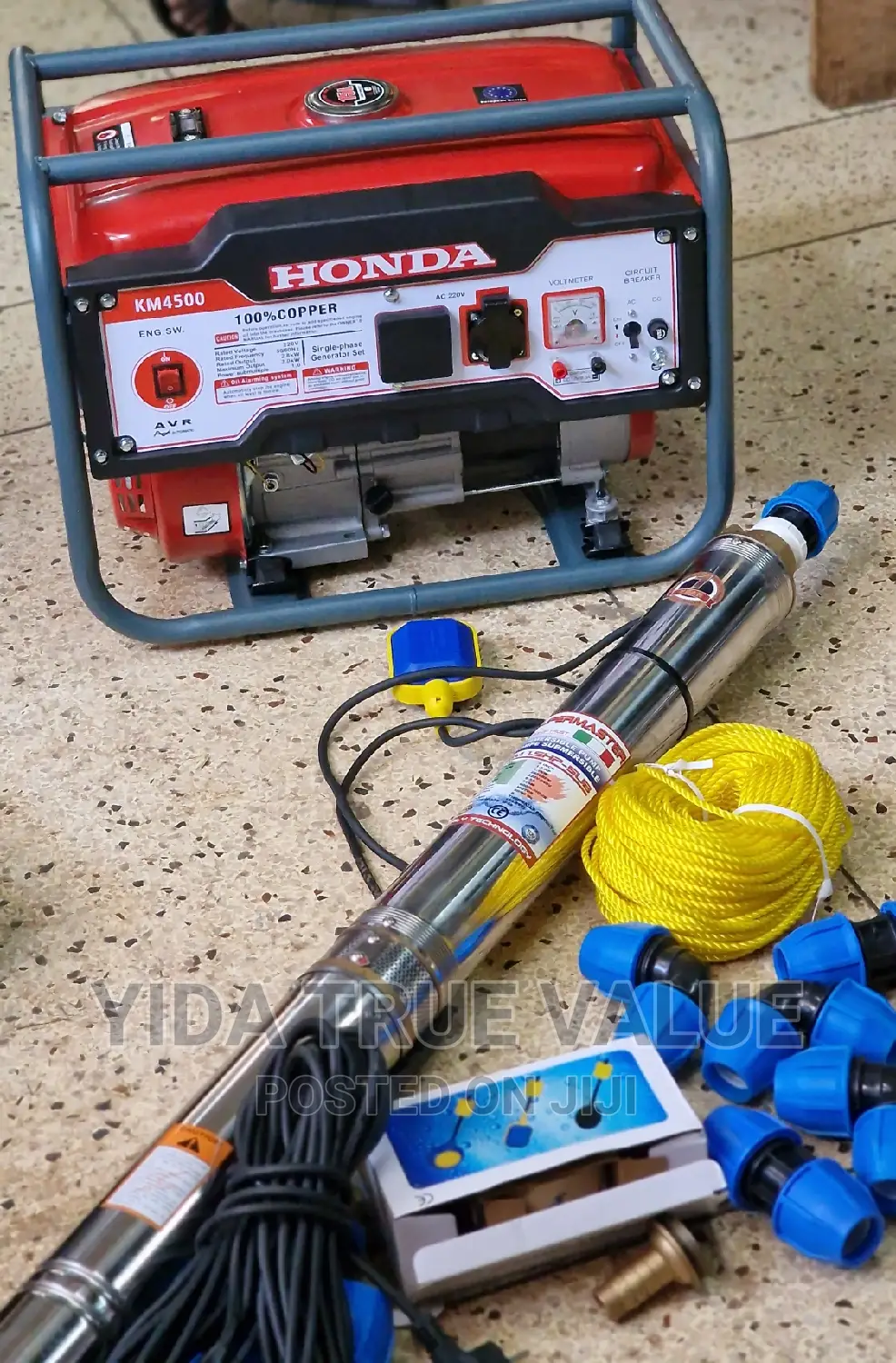 Generator and Water Pump Full Package