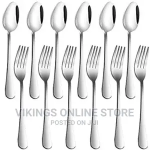 Stainless Steel 12 Pieces Set of Spoons Forks
