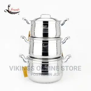 Stainless Steel 3 Piece Cookware Set