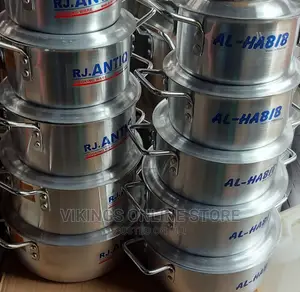 Mega Sizes 5 Piece Set Aluminium Pots