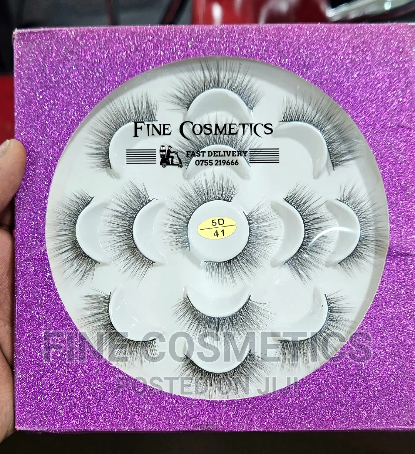 5D Fashion Eyelashes, High Quality Adhesive False Eyelashes