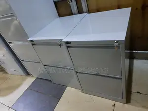 2 Drawered Office Cabinets, 2 Pieces
