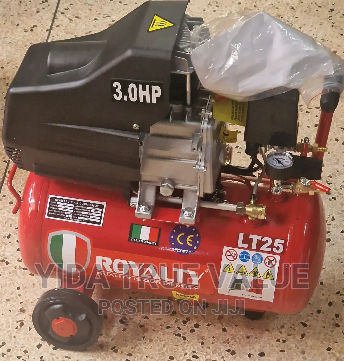 Air Compressor 25 Litres Royalty Italy