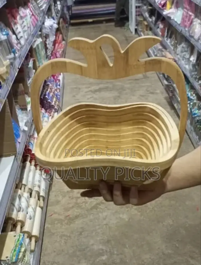 Portable Wooden Fruit Basket