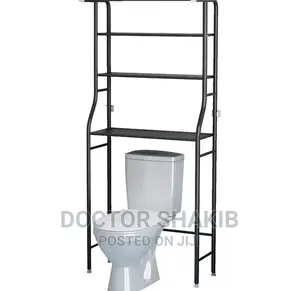Toilet Storage Shelf With 2 Hooks