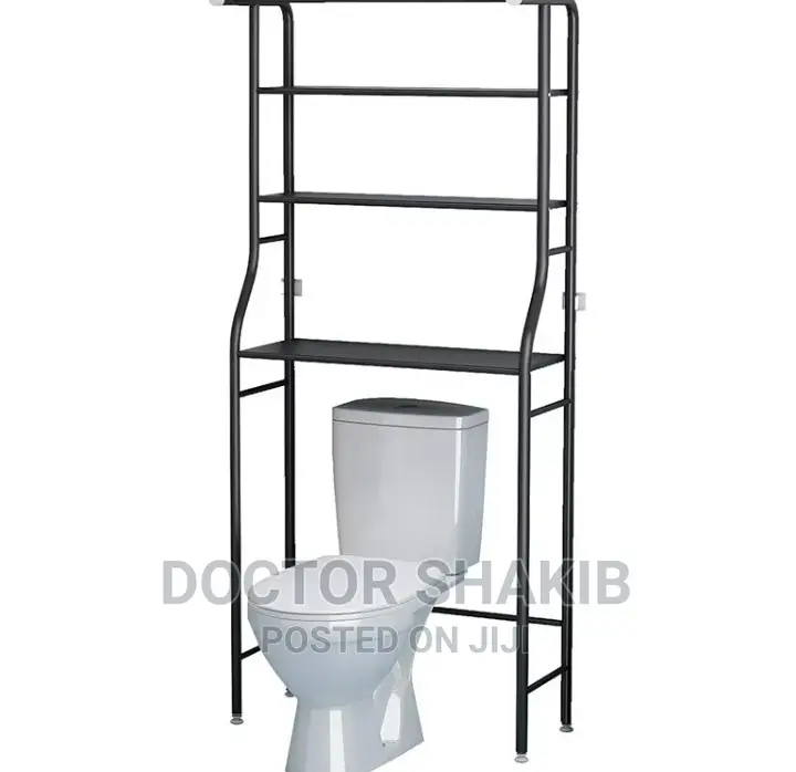 Toilet Storage Shelf With 2 Hooks