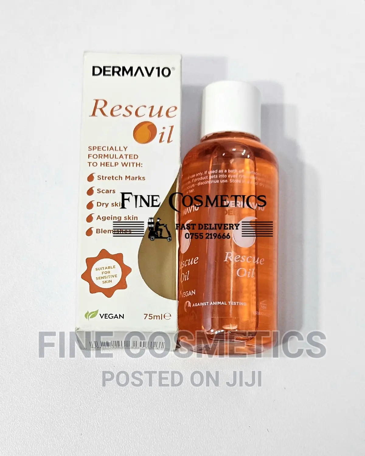 RESCUE OIL for Stretch Marks, Scars, Dry Skin and Blemishes.