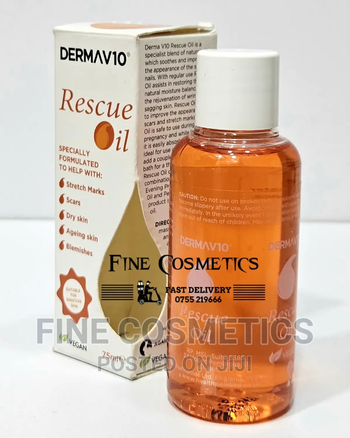 RESCUE OIL for Stretch Marks, Scars, Dry Skin and Blemishes.