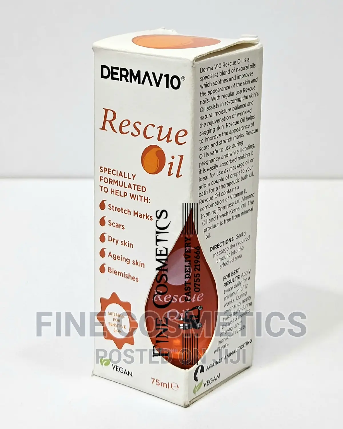RESCUE OIL for Stretch Marks, Scars, Dry Skin and Blemishes.