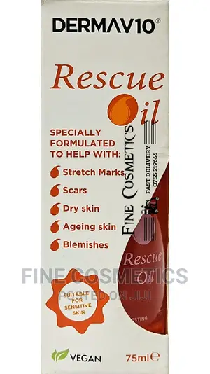 RESCUE OIL for Stretch Marks, Scars, Dry Skin and Blemishes.