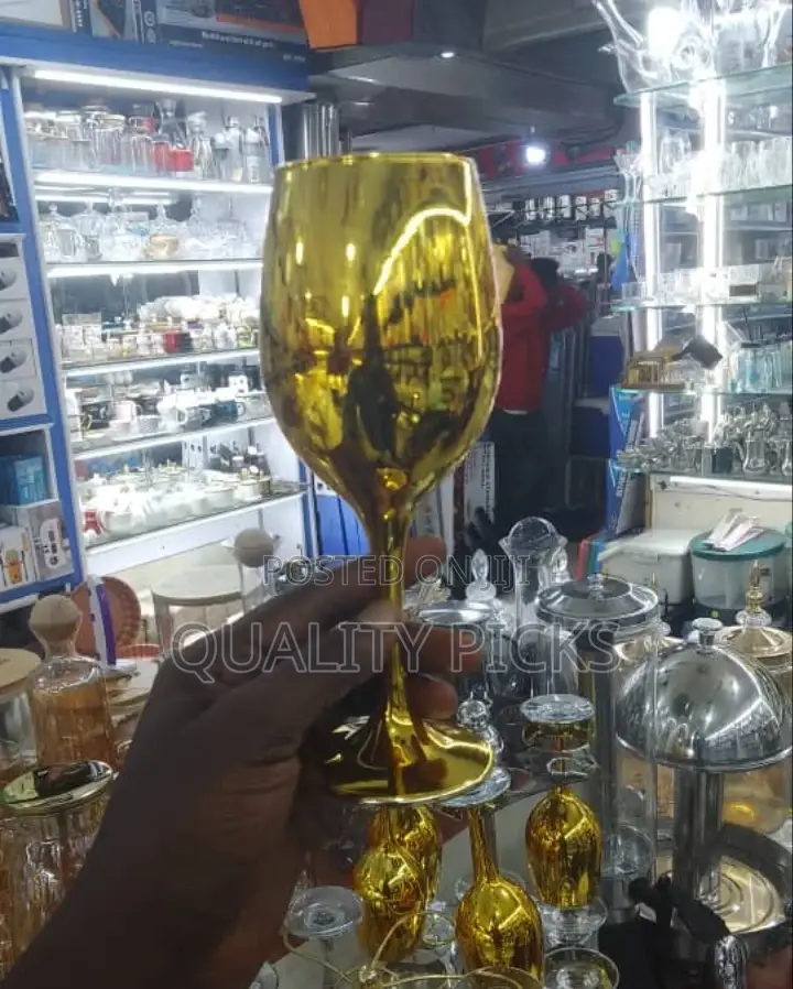 Gold Wine Glass