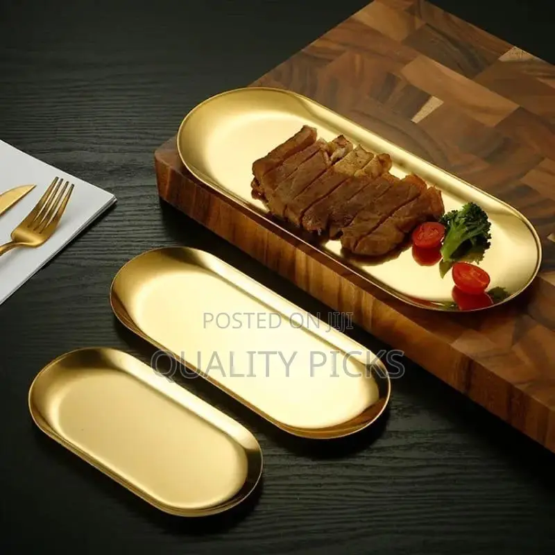 Stainless Gold Tray