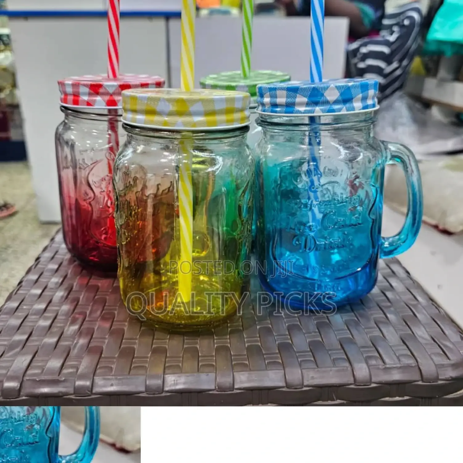 Jar Glass Juice Mug