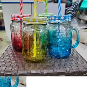 Jar Glass Juice Mug
