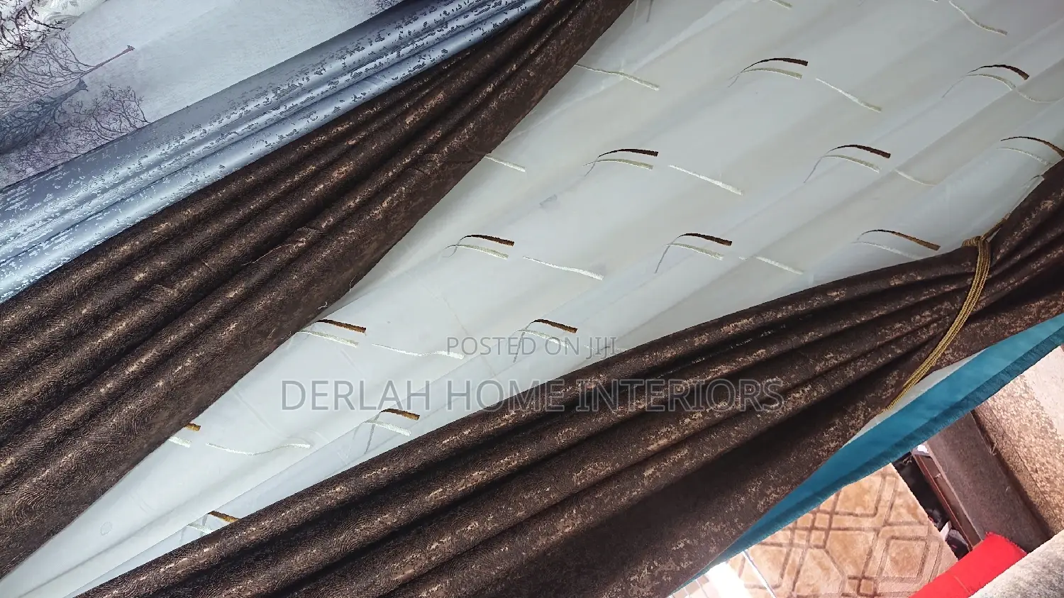 Brown Curtains Per Ready Meter