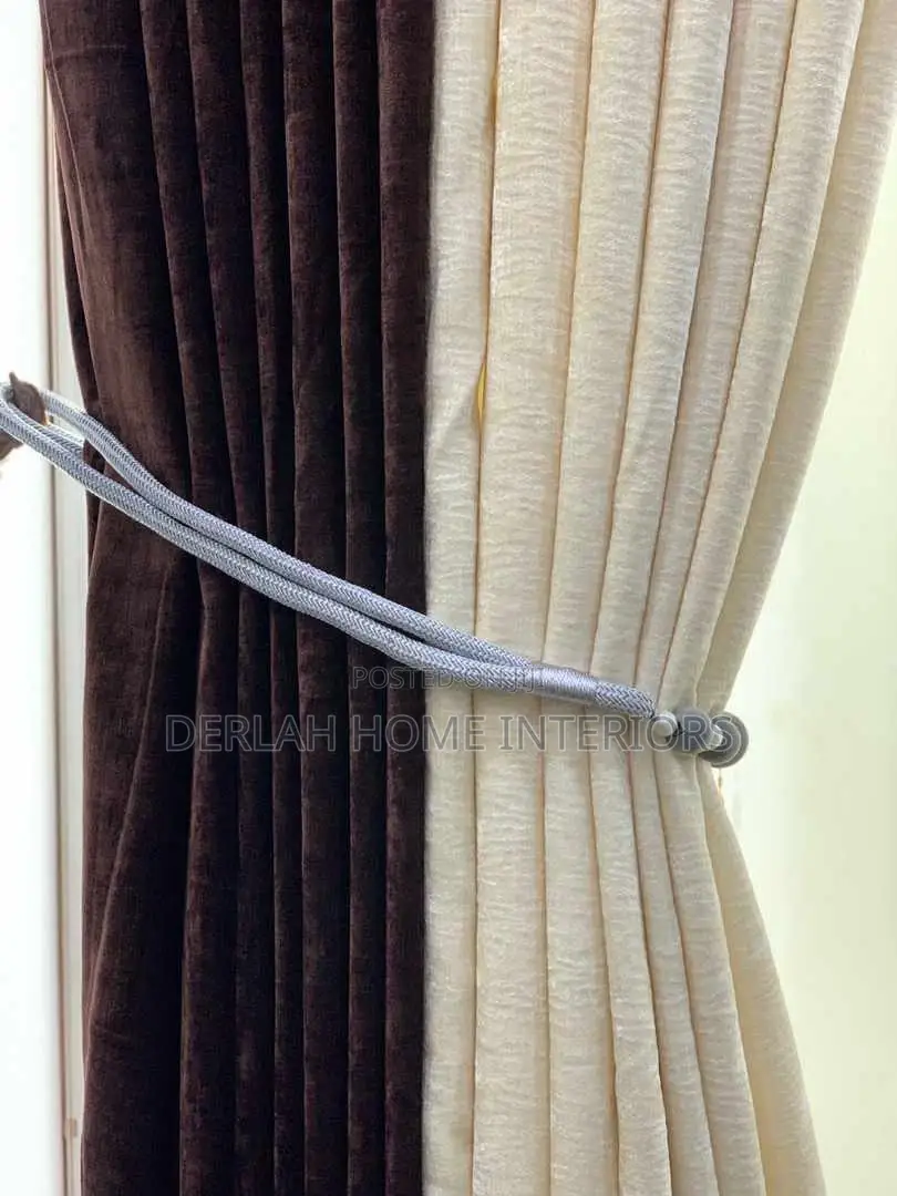 Brown Curtains Per Ready Meter