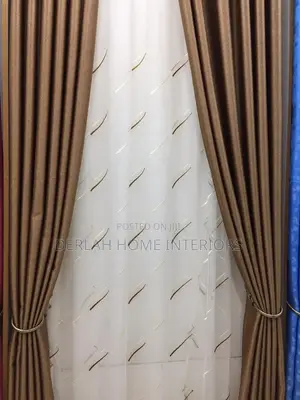 Brown Curtains Per Ready Meter