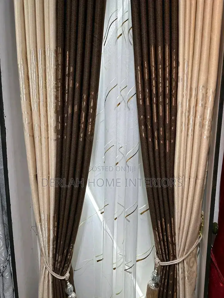 Brown Curtains Per Ready Meter