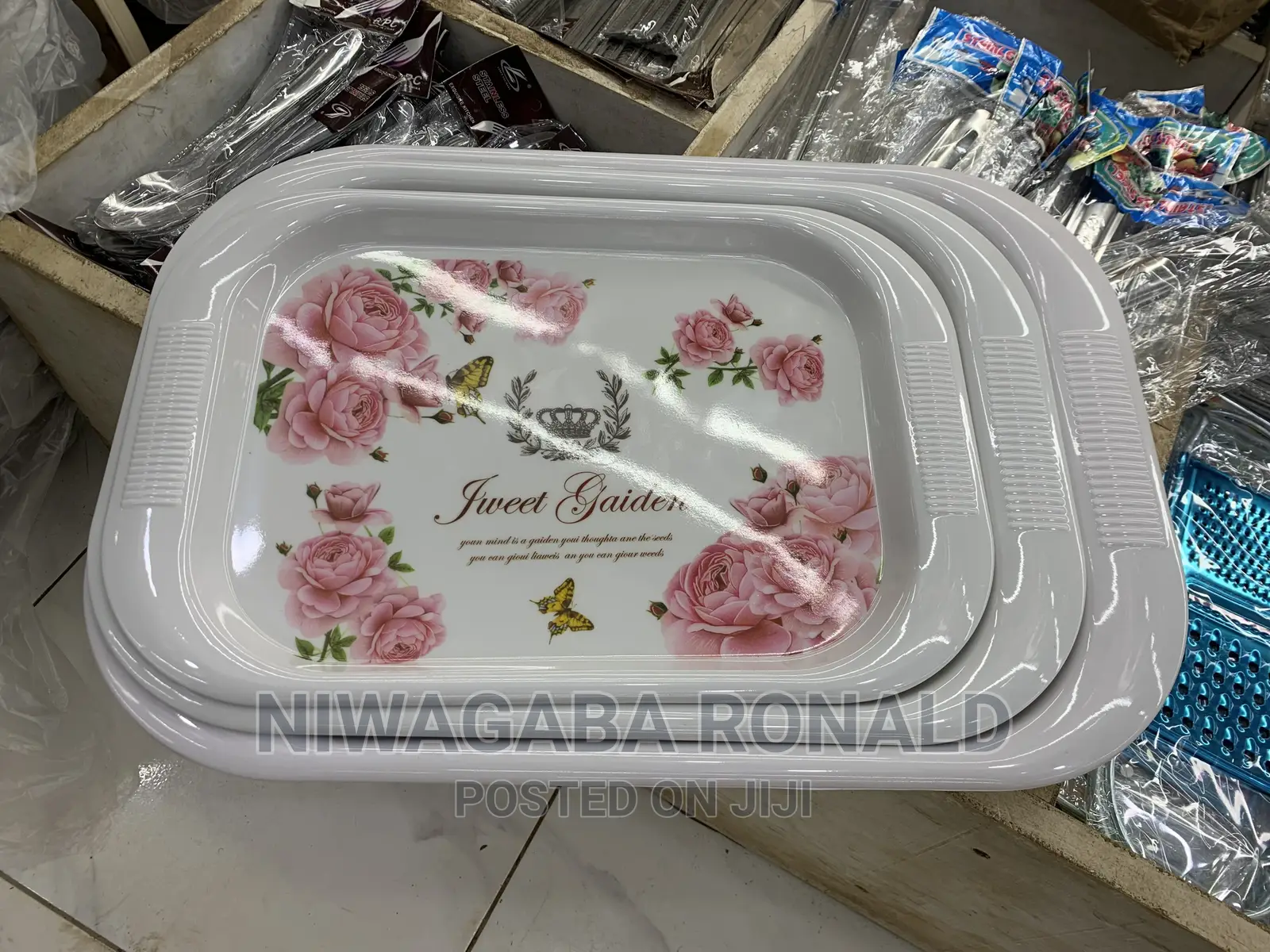 3pc Classic Melamine Tray