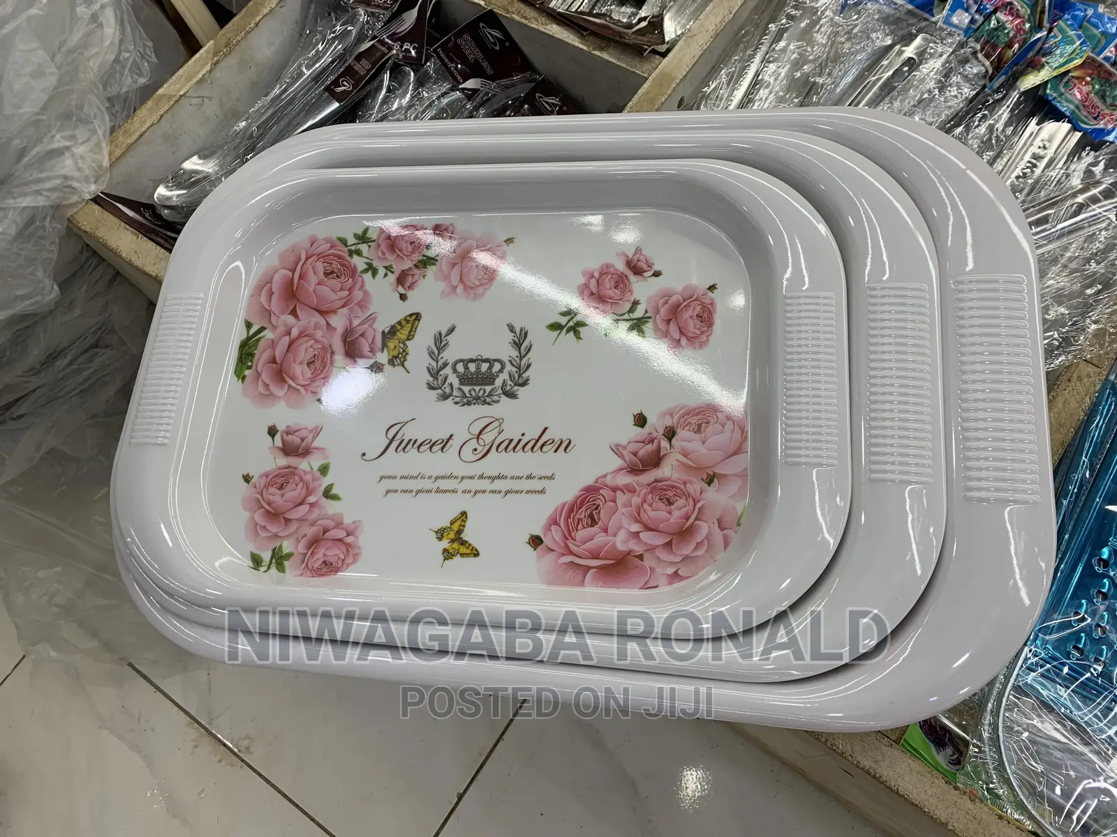 3pc Classic Melamine Tray