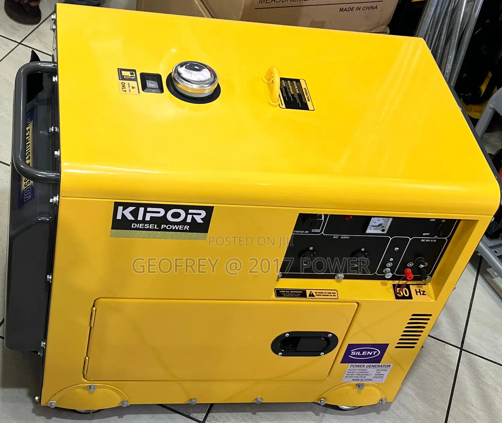 Kipor Silent Diesel Generator 8.5kva Made in Japan