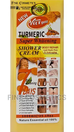 Veet Gold 7days Turmeric Whitening Shower Cream Shower Gel.