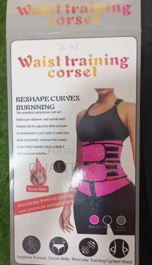 Pink and Black Waist Trainer Body Shape