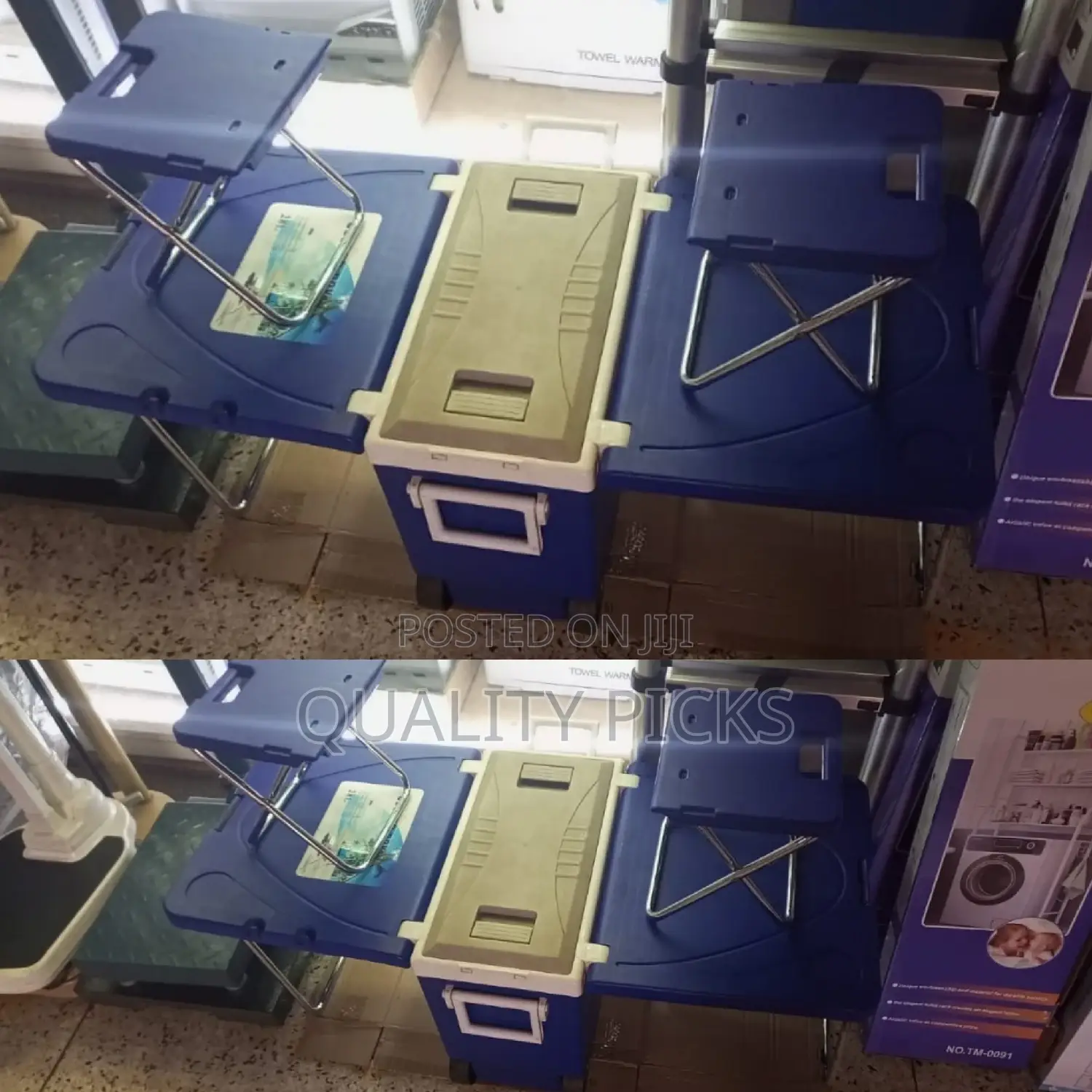 Foldable Cooler Box With Table
