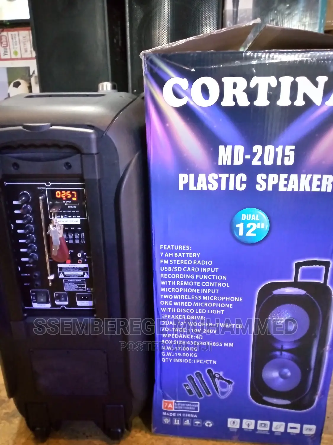 CORTINA MD _2015 Plastic Speaker