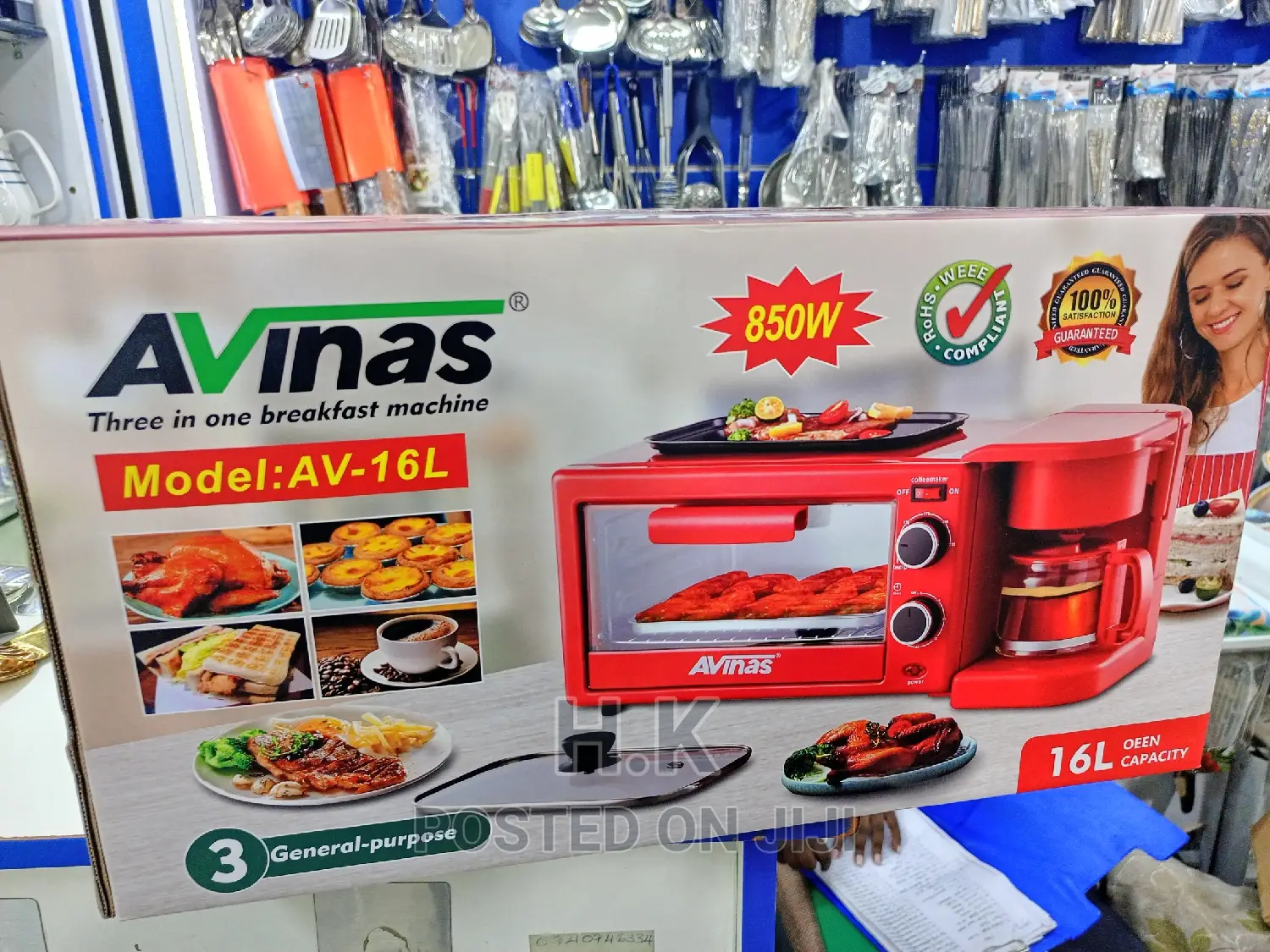 Avinas 3in 1 Breakfast Maker 16L Oven