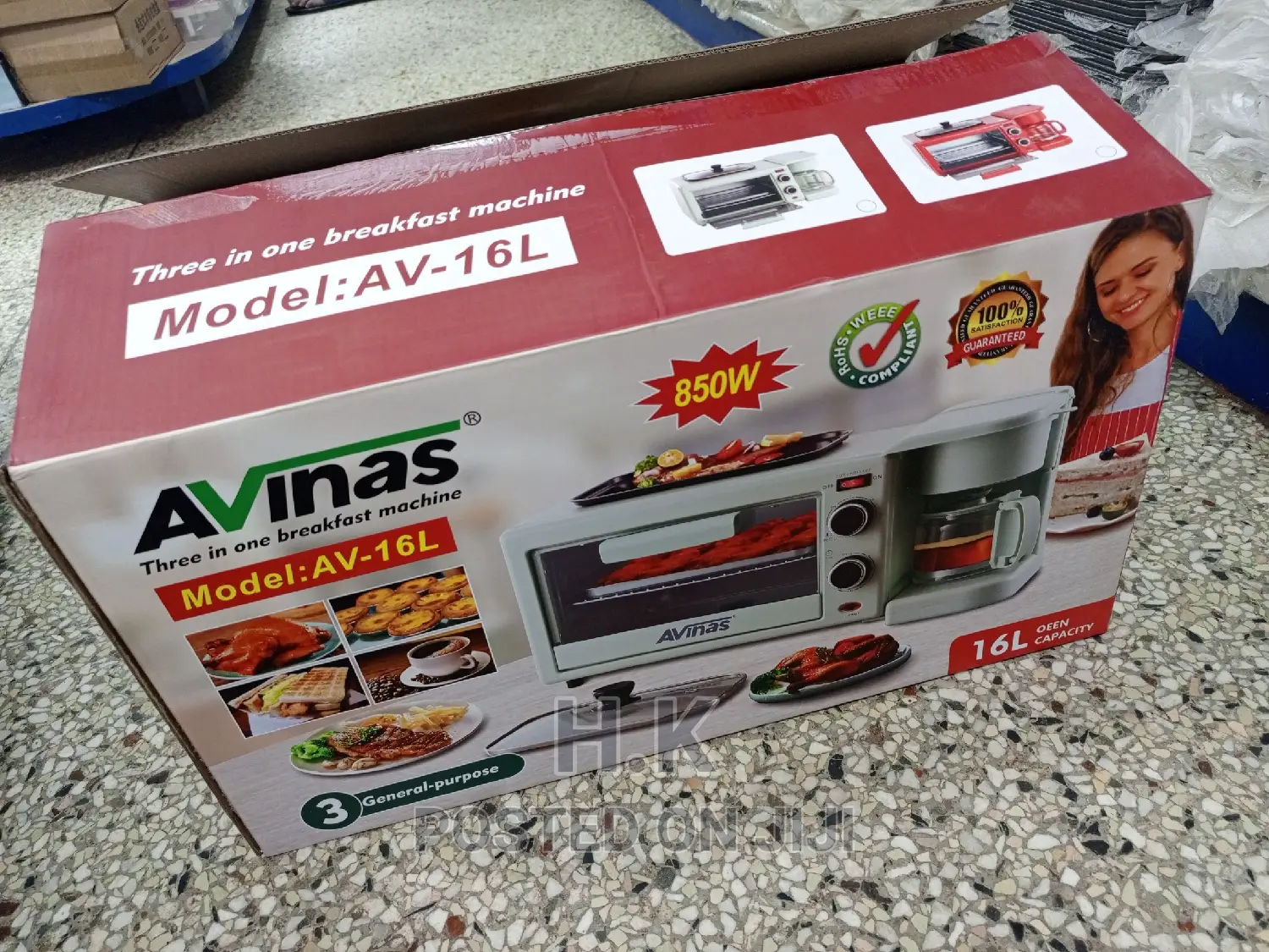 Avinas 3in 1 Breakfast Maker 16L Oven