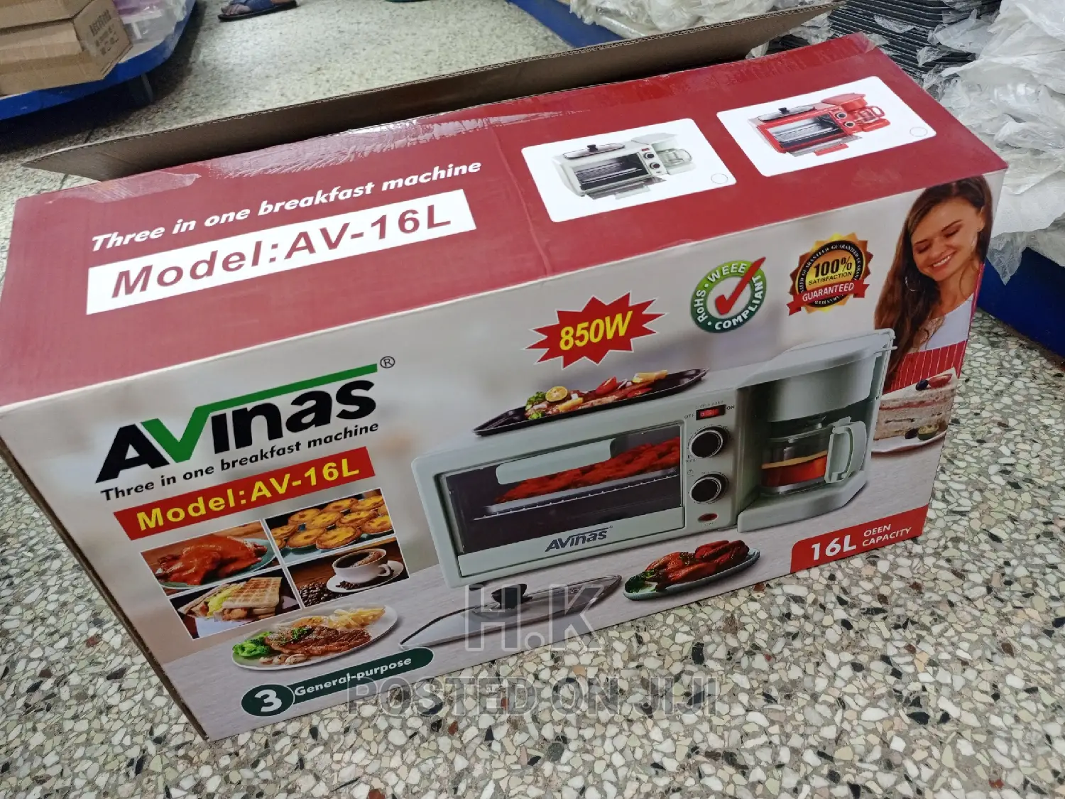 Avinas 3in 1 Breakfast Maker 16L Oven