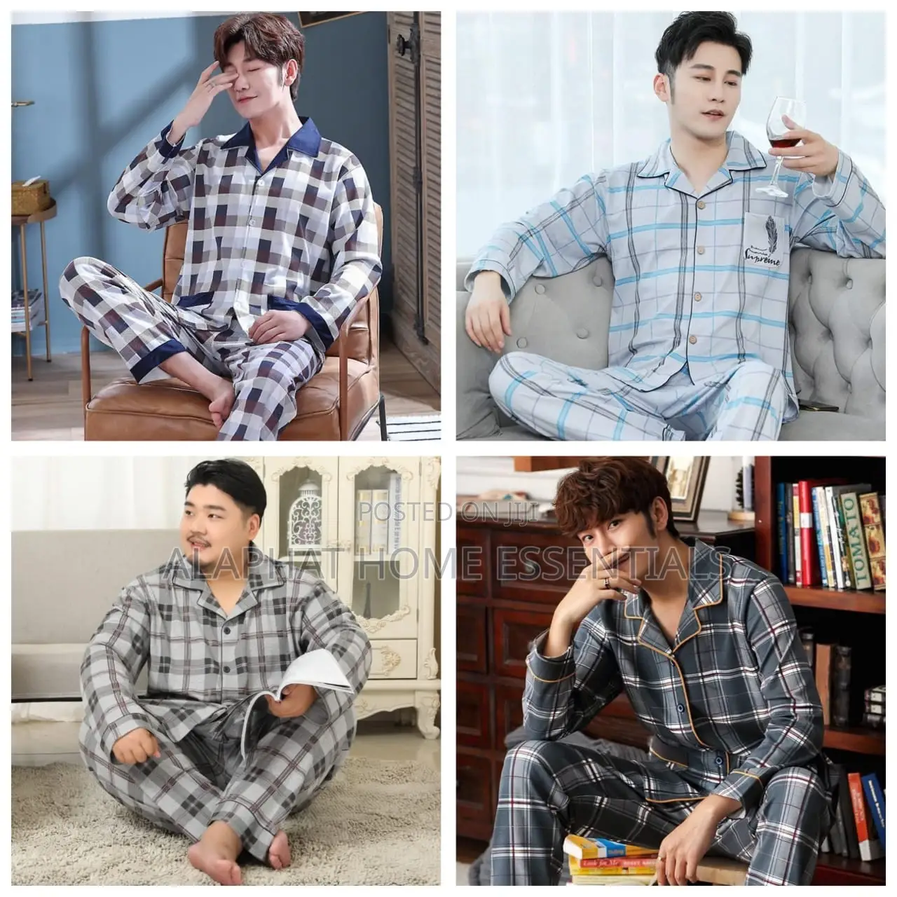 Cotton Pyjamas for Men. Size 5XL
