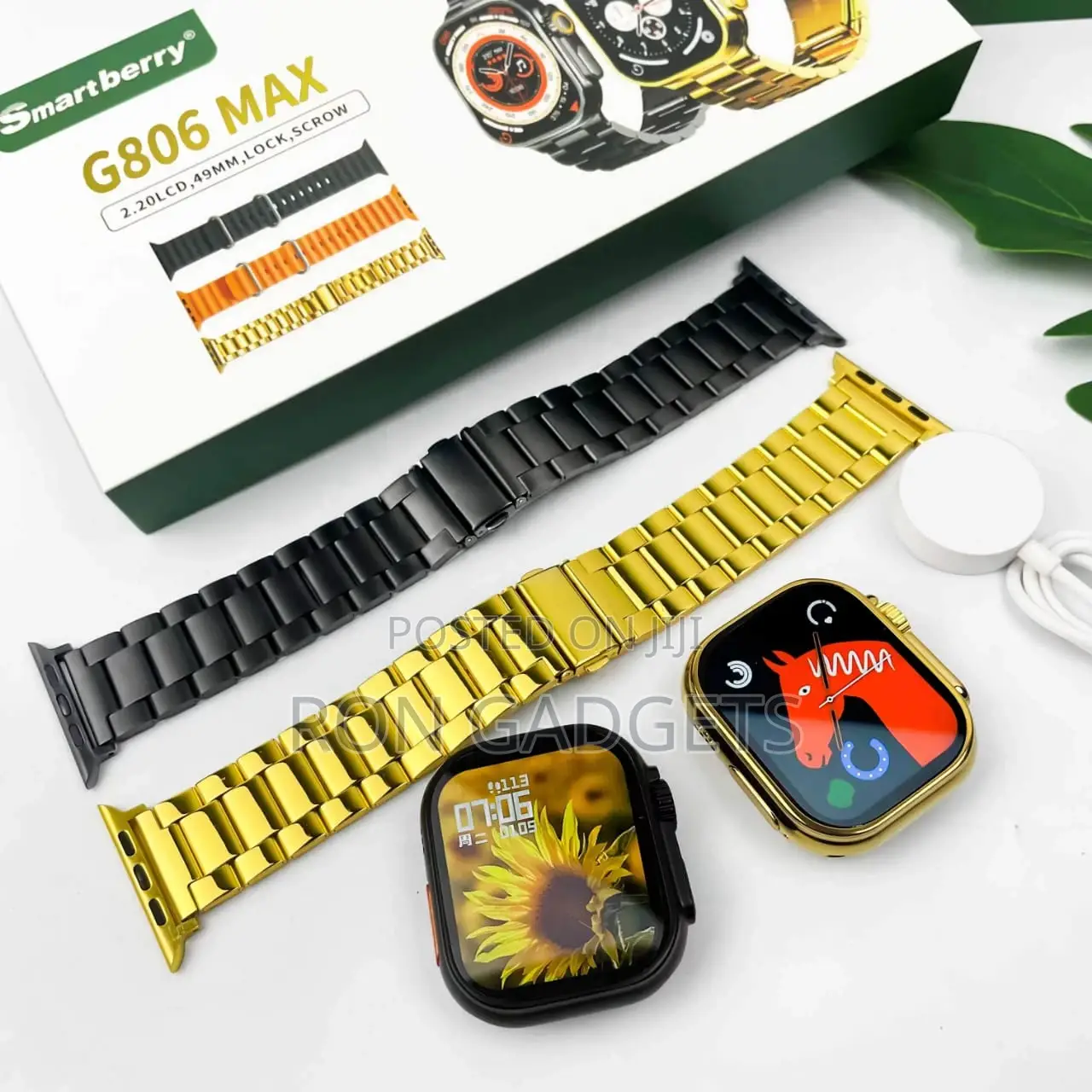 G806 Max (Gold/Black) Smartwatch