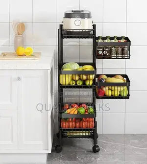 Metallic Rotating Vegetable Storage Rack