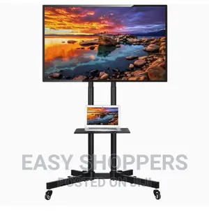 Mobile Tv Stand for 32-100inch Tv Height-Adjustable Rolling