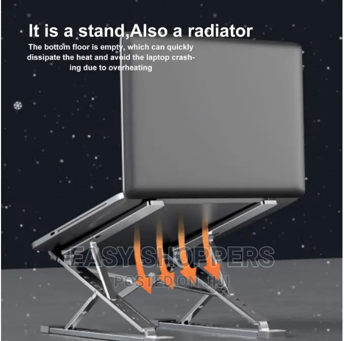 Double Laptop Stand Aluminium Alloy 11-17 Inches