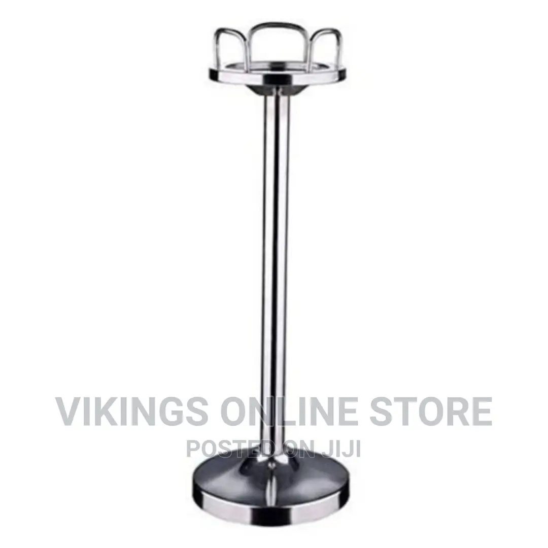 Stainless Steel Champaign,Wine Ice Bucket Stand -Silver.