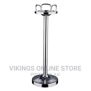 Stainless Steel Champaign,Wine Ice Bucket Stand -Silver.