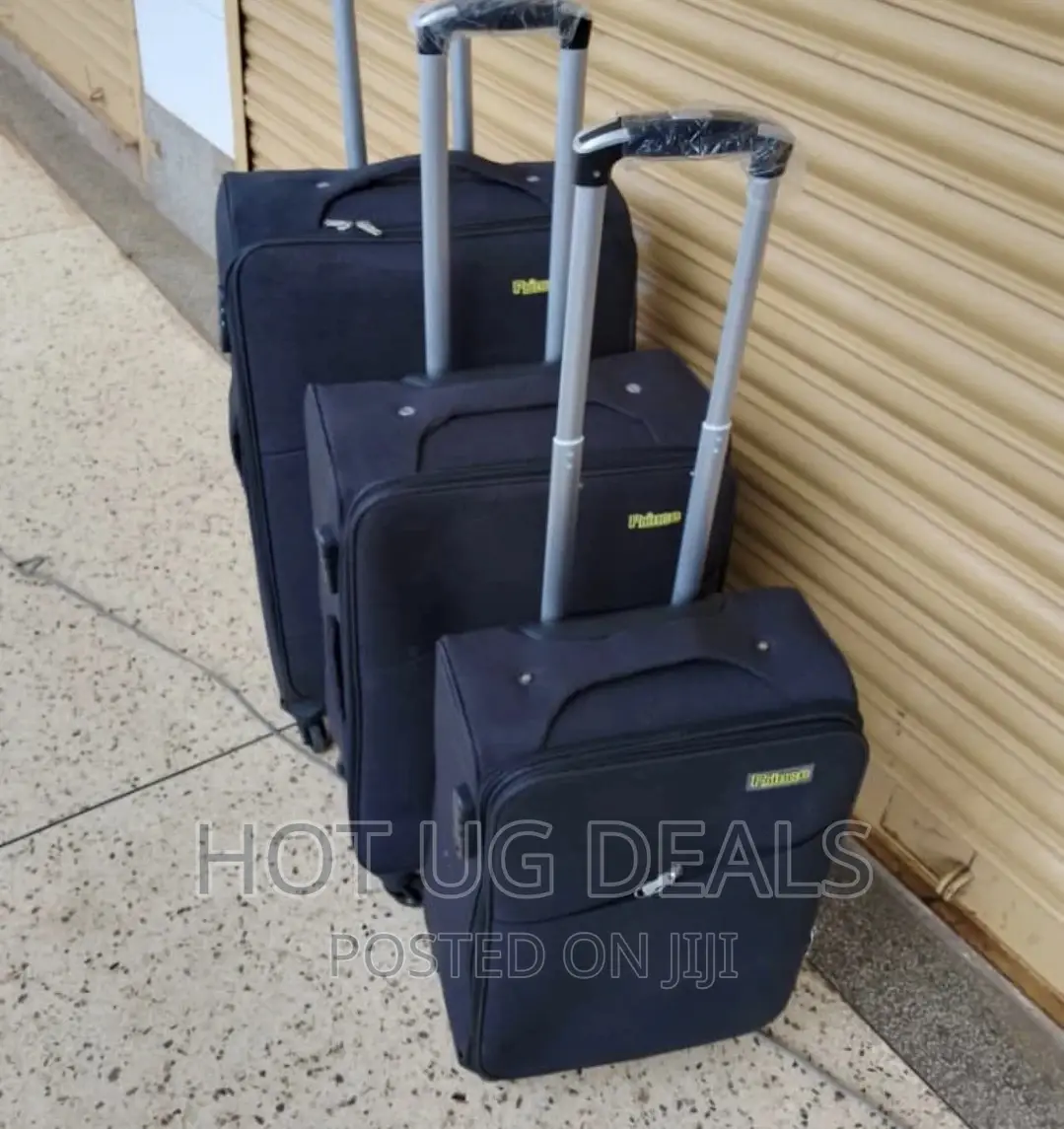 Strong Fabric Travel Suite Case - Black