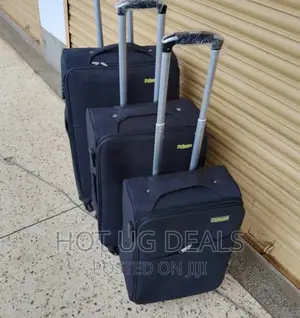 Strong Fabric Travel Suite Case - Black