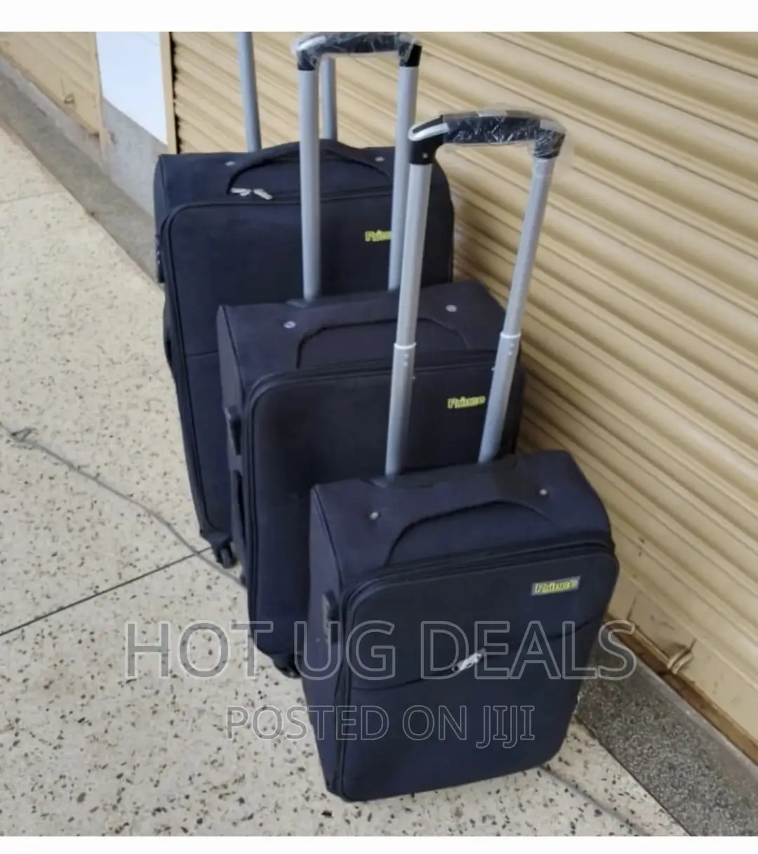 Strong Fabric Travel Suite Case - Black