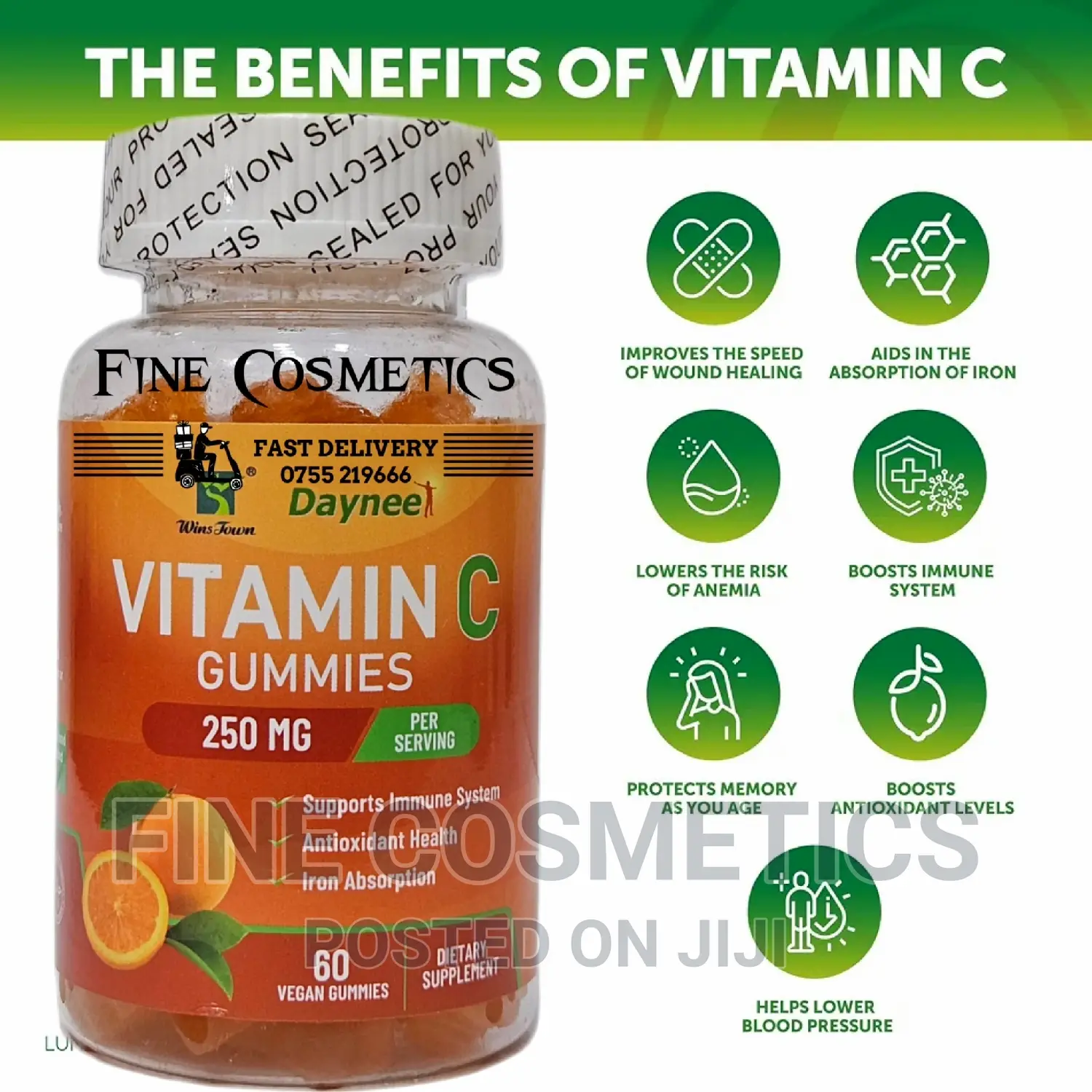 Health Bright Skin Immune System Support Vitamin C Gummies