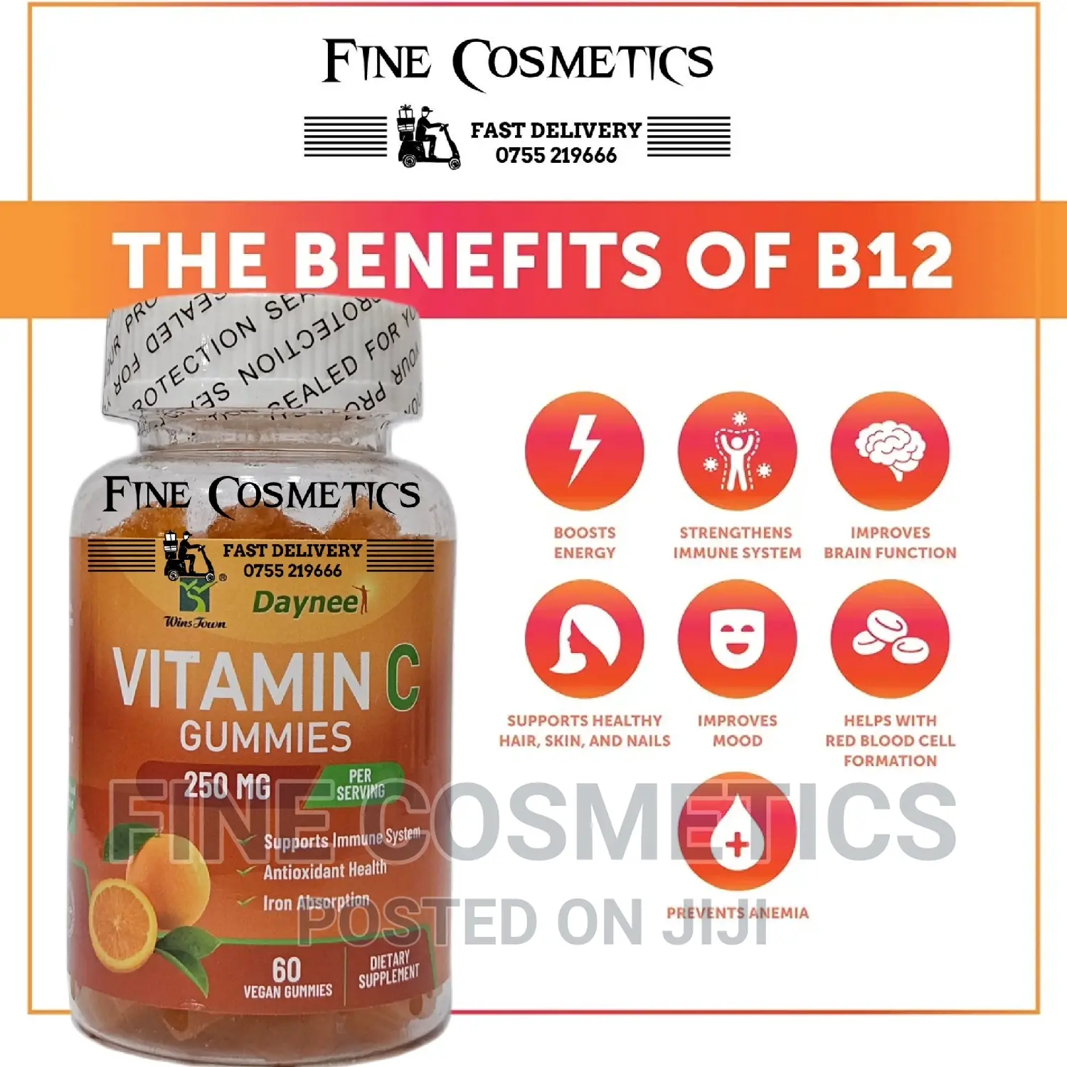 Health Bright Skin Immune System Support Vitamin C Gummies