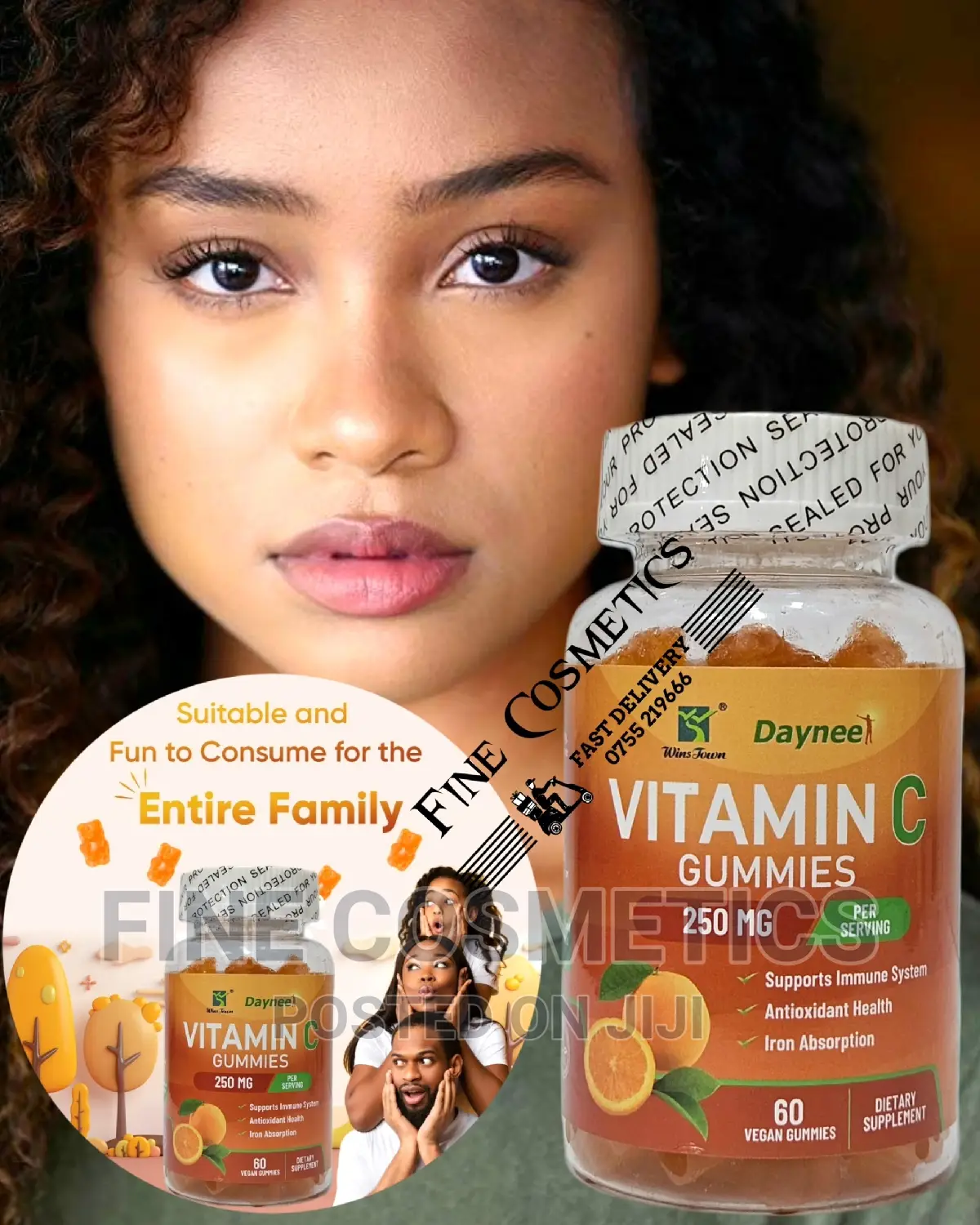Health Bright Skin Immune System Support Vitamin C Gummies