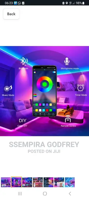 Strip Lights With Effect of App and Music